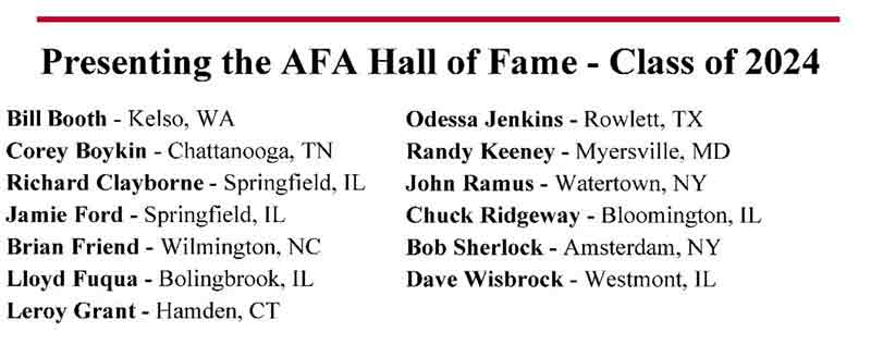 AFA Hall of Fame Class of 2024